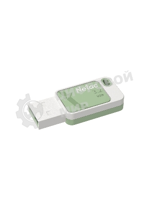 Флешка USB Netac UA31 (NT03UA31N-128G-32GN), 128Gb, USB 3.2, R/W 110/45, зеленый/белый