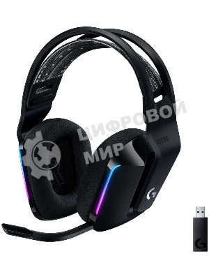 Гарнитура Logitech G733 чёрный, беспроводная, 2.4 ГГц, до 29 ч, LIGHTSYNC RGB