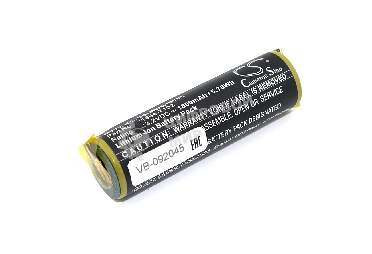 Аккумулятор CameronSino CS-MWE188SL для Moser Ermila 1884 3,2V 1800mAh li-ion