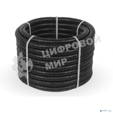 Труба гофрированная ПНД безгалогенная (HF) черная с/з д20 (100 м/4800 м уп/пал) PR.022051 Строитель