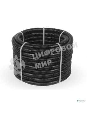 Труба гофрированная ПНД безгалогенная (HF) черная с/з д20 (100 м/4800 м уп/пал) PR.022051 Строитель