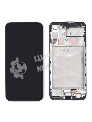 Дисплей для Samsung Galaxy A24 SM-A245F в сборе с тачскрином и рамкой, черный