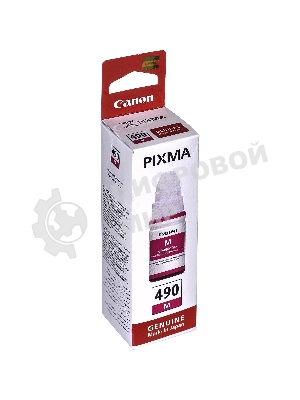Чернила Canon GI-490M 0665C001 пурпурный для Canon Pixma G1400/2400/3400 (70мл)