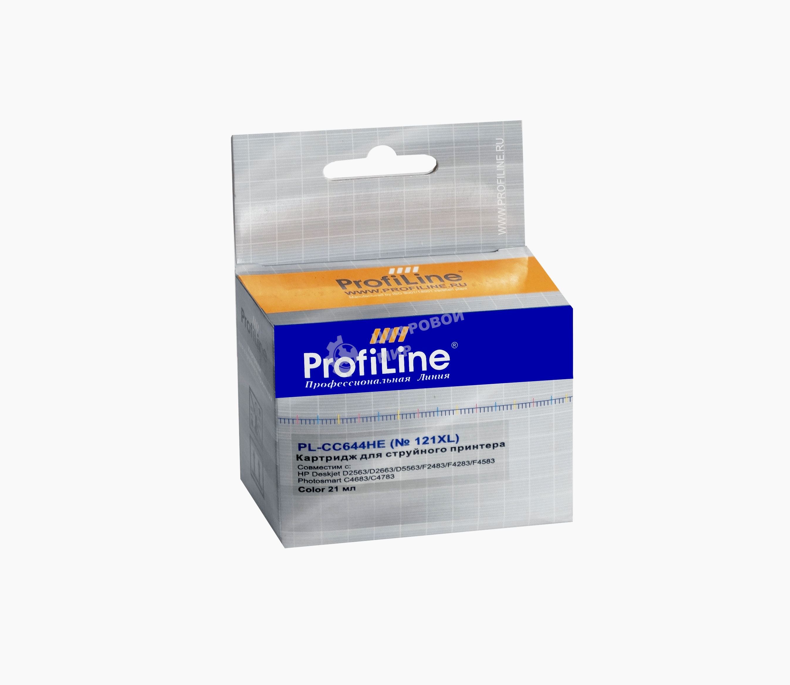 Картридж струйный ProfiLine PL-CC644HE №121XL для принтеров HP Deskjet D1663/D2500/D2563/D2663/D5563/F2423/F2493/F4213/F4275/F4280/F4283/F4583/HP Photosmart C4683/C4783 Сolor водные