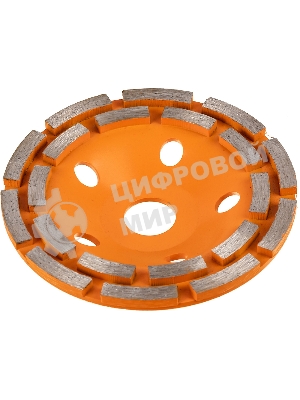 Чашка алмазная зачистная 125мм двухрядная Вихрь 73/10/3/6