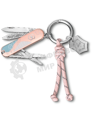 Нож перочинный Victorinox Classic SD Paris Style (0.6223.E221) 58мм 7 функций розовый подар.коробка