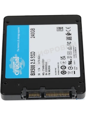 Накопитель SSD Crucial BX500, 240Gb, 2.5