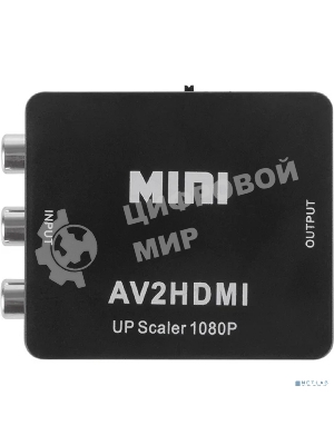 Конвертер Rexant 3 RCA на HDMI пластик, черный