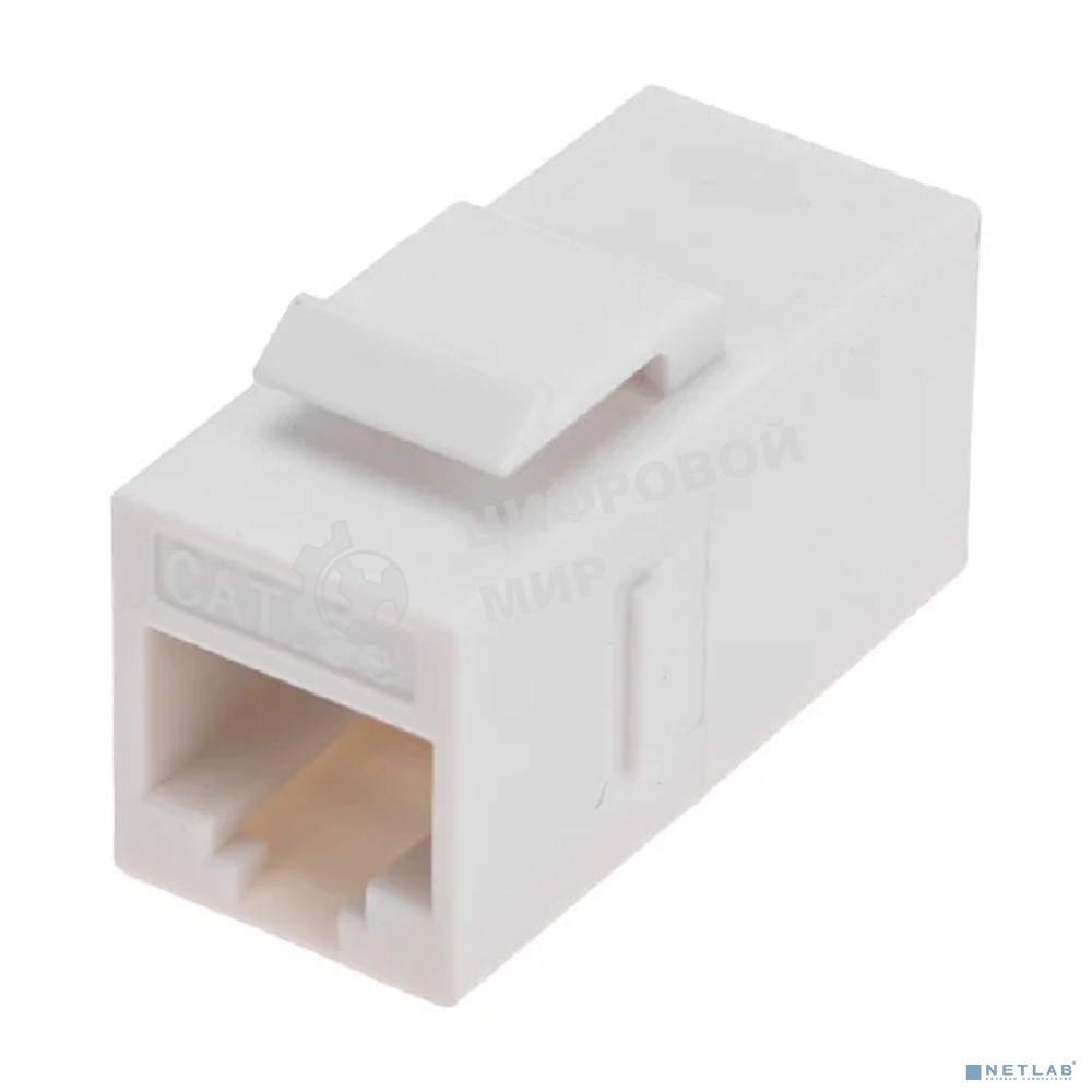 Адаптер проходной формата Rexant Pro Keystone, Jack RJ-45(8P8C), UTP, CAT 5e
