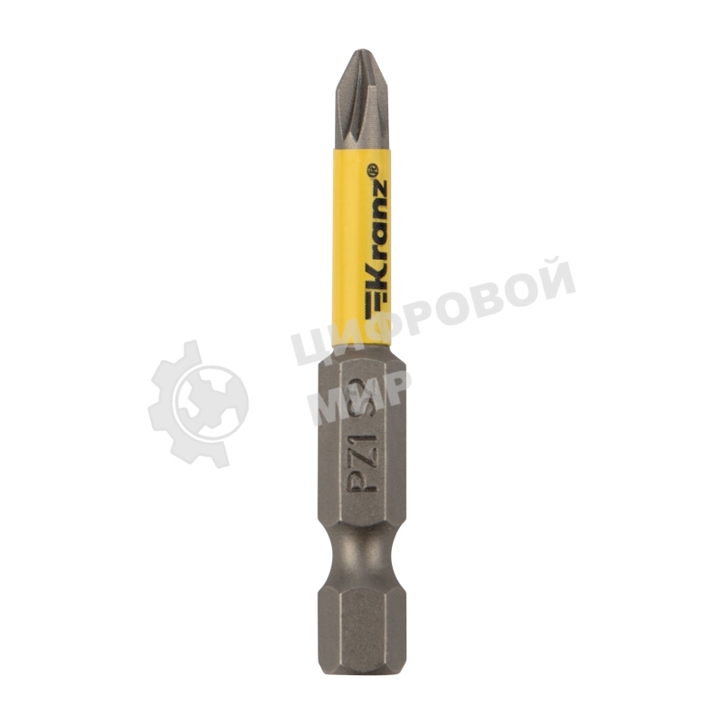 Бита для шуруповерта Kranz PZ/FL1х50 мм (2 шт/уп)