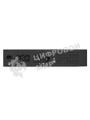 Источник бесперебойного питания ExeGate ServerRM UNL-800.LCD.AVR.2SH.3C13.USB.2U 800VA/480W, Color LCD, AVR, 2*Schuko+3*C13, USB, 2U, установка в стойку, черный