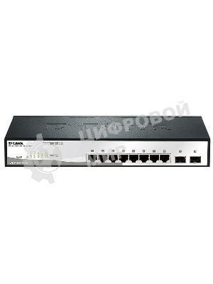 Коммутатор D-Link DGS-1210-10/F1A настраиваемый настольный 8x10/100/1000BASE-T