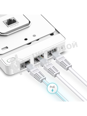 Точка доступа TP-Link AC1200 dual band wall-plate access point, 866Mbps at 5GHz and 300Mbps at 2.4G, 4 Giga LAN port