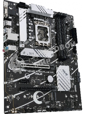 Материнская плата ASUS PRIME B760-PLUS D4, LGA 1700, Intel B760, 4xDDR4, 4xSATA, 3xM.2, 1xPCIe 4.0 x4, 1xPCIe 5.0 x16, 1xHDMI, 1xDP, 1xVGA, 1x 2.5Gb LAN, 1xUSB 3.2 Gen 2, 2xUSB-A 3.2 Gen 2, 3x3.5 мм, 7.1, ATX
