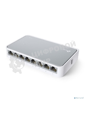 Коммутатор TP-Link SOHO TL-SF1008D Коммутатор 8-port 10/100M mini Desktop Switch, 8 10/100M RJ45 ports, Plastic case