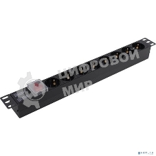 Блок розеток горизонтальный ExeGate ServerPro PDU-19H801 Al-8S-C14-SW, 19
