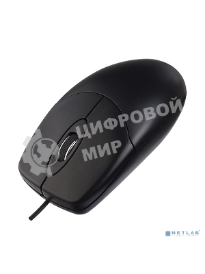 Мышь проводная Perfeo DEBUT черный, 1000 dpi, USB, кнопки - 3