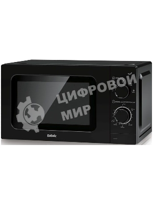 Микроволновая печь BBK 20MWS-717M/B черный, 20 л, 700 Вт, переключатели - поворотный механизм
