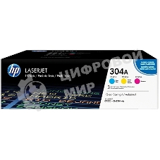 Картридж лазерный комплект HP CF372AM голубой/пурпурный/желтый для Color Laser Jet CP2025, CM2320mfp (3 х 2800)