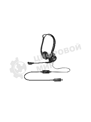 Гарнитура Logitech PC Headset 960 Stereo чёрный, проводная, USB