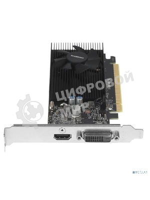 Видеокарта Gigabyte GV-N1030D4-2GL NVidia GeForce GT 1030, 2Gb DDR4/64-bit, PCI-Ex16 3.0, DVI-Dx1, HDMI2.0bx1, LP, 2-slot cooler, Retail
