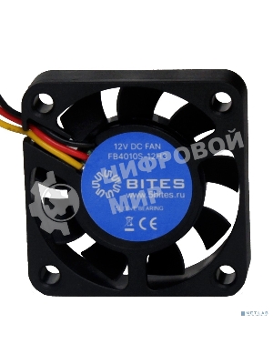 Вентилятор для корпуса 5bites FB4010S-12H3 черный, 40 x 40 мм, 6000 об/мин, 23 дБ, 3 pin