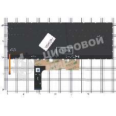 Клавиатура для ноутбука HP Omen 15-ek черная с красной подсветкой