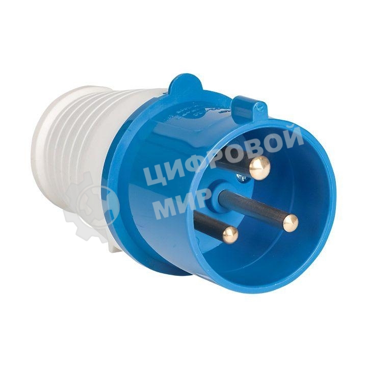Вилка эл. каб. 32А 2P+РЕ 220В IP44 (023) EKF ps-023-32-220