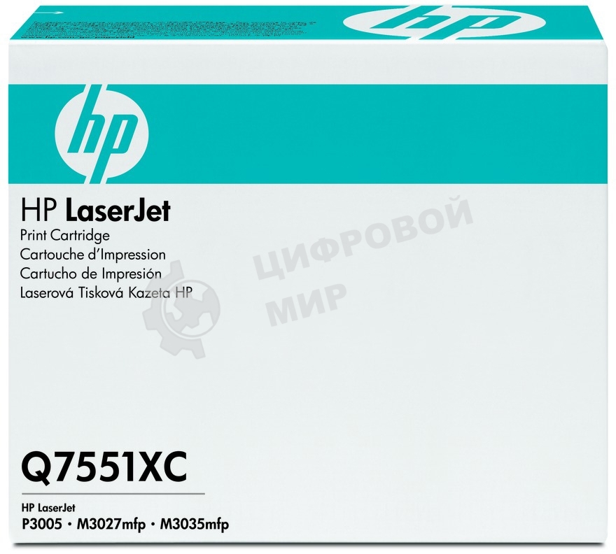 Картридж лазерный контрактный HP LaserJet Q7551XC Contract Black Print Cartridge