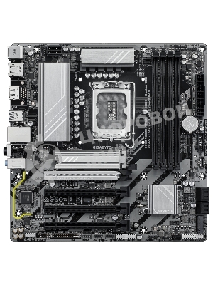 Материнская плата Gigabyte B860M DS3H WIFI6E, LGA1851, Intel B860, 4xDDR5, 4xSATA, 2xM.2, 1xPCIe 5.0 x16, 3xPCIe 4.0 x1, 2xDP, 1xHDMI, 1x2.5Gb LAN, Wi-Fi 6E, Bluetooth 5.3, 1xUSB-C 10Gbps, 2xUSB-A 10Gbps, 4xUSB-A 5Gbps, 7xUSB-A 2.0, 3x3.5 мм, 7.1, mATX