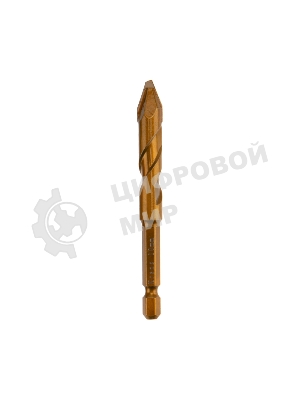 Сверло по стеклу и керамике Kranz сухое сверление, 10мм, шестигранный хвостовик