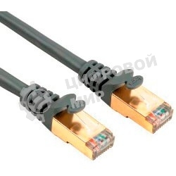 Патч-корд Hama H-78422 8p8c (RJ45) (m-m) CAT5e STP 1.0 м 1000 Мбит/с экранированный 1зв серый 
