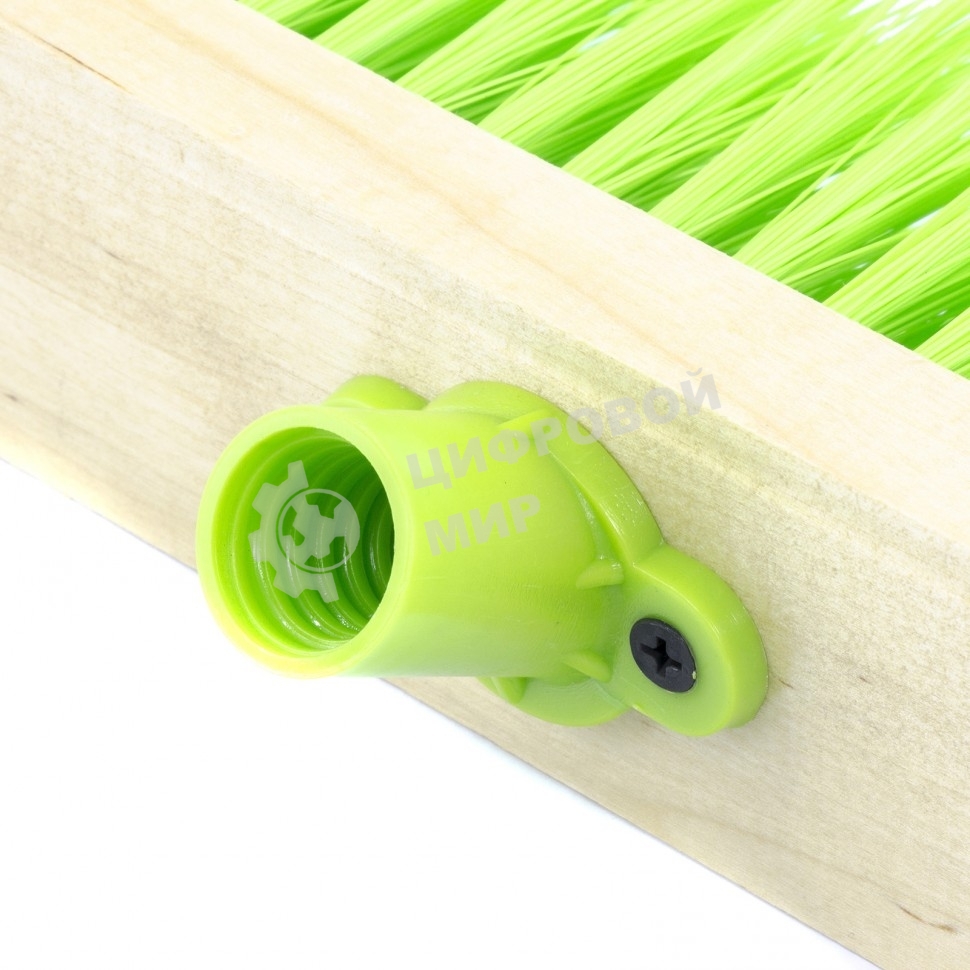 Щетка деревянная Сибртех для пола, 500 мм 5 ряд тулейка с резьбой под углом, без черенка