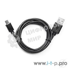 Кабель USB2.0 Pro Cablexpert CC-mUSB2-AMBM-6, AM/microBM 5P, 1.8м, экран, черный, пакет
