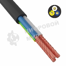 Провод соединительный ПВС 3x1,5 мм² 150 м черный ГОСТ 7399-97