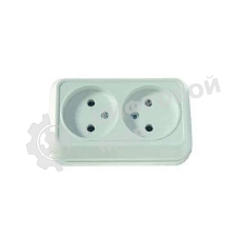 Розетка 2-м Makel ОП 16А IP20 без заземл. крем