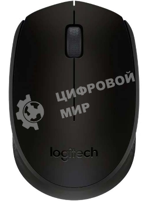 Мышь беспроводная Logitech M171 черный/серый, 1000 dpi, радиоканал, USB, кнопки - 3