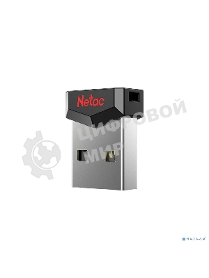 Флешка USB Netac UM81 (NT03UM81N-032G-20BK), 32Gb, USB 2.0, R/W 30/10, черный/красный