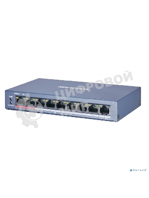 Коммутатор Hikvision DS-3E0109P-E/M(B) 9x100Mb 8PoE+ 58W неуправляемый