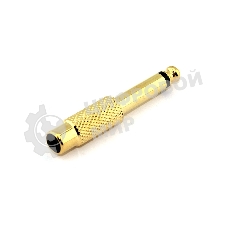 Переходник miniJack 3,5 мм - на Jack 6,3 мм позолоченный 1 канал