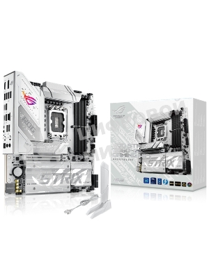 Материнская плата ASUS ROG STRIX B860-G GAMING WIFI, LGA 1851, Intel B860, 4xDDR5, 4xSATA, 4xM.2, 1xPCIe 5.0 x16, 1xDP, 1xHDMI, 1xThunderbolt 4, 1x 2.5Gb LAN, 1xUSB-C 20Gbps, 1xUSB-A 10Gbps, 3xUSB-A 5Gbps, 4xUSB-A 2.0, 2x3.5 мм, 7.1, mATX