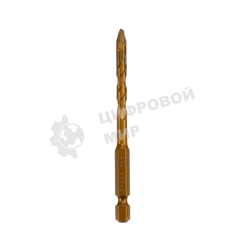 Сверло по стеклу и керамике Kranz сухое сверление, 6мм, шестигранный хвостовик