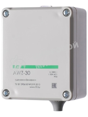 Фотореле AWZ-30 30А 13 IP65 встроенный фотодатчик монтаж на поверх. F&F EA01.001.004
