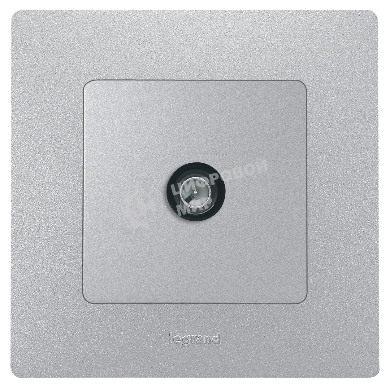 Розетка телевизионная TV - оконечная - 5 дБ - 5-862 мГц - Etika - алюминий