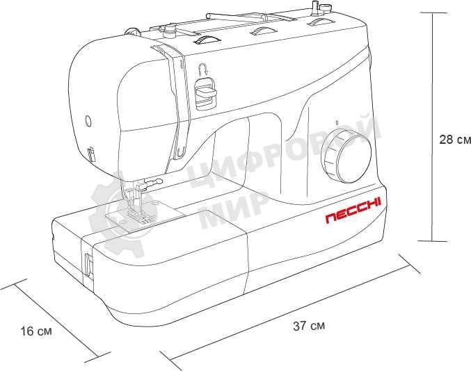 Швейная машина Necchi 4323 А белый