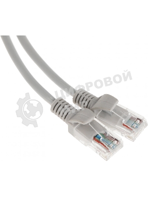 Патч-корд Premier 5-970 3.0 1Гбит/с UTP 4 пары cat5E CCA molded 3м серый RJ-45 (m)-RJ-45 (m)