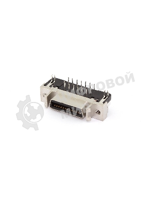 Разъем SCSI тип HPCN 26 пин для монтажа на плату, сквозная пайка