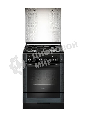 Плита газовая Gefest ПГ 6300-02 0046 черный, конфорок 4 шт, духовка 52 л, 60 см x 85 см x 60 см