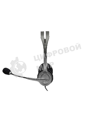 Гарнитура Logitech H110 серебристый, проводная, 3.5 мм