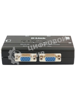Переключатель KVM D-link DKVM-4K/B3A 4-портовый KVM-переключатель с портами VGA и PS/2